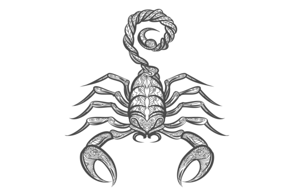 Download Scorpion in Decorative Tribal Ornament S - Decorative Collection