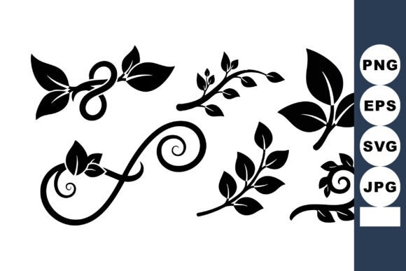 Download Black Floral Vine Decorative Elements Ve - Decorative Collection