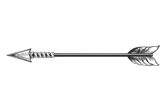 Download Decorative Arrow Sketch. Bohemian Style - Decorative Collection