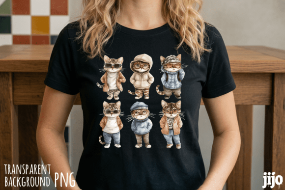 Download Cat Hipster Fashion Cute PNG - Fashion Collection
